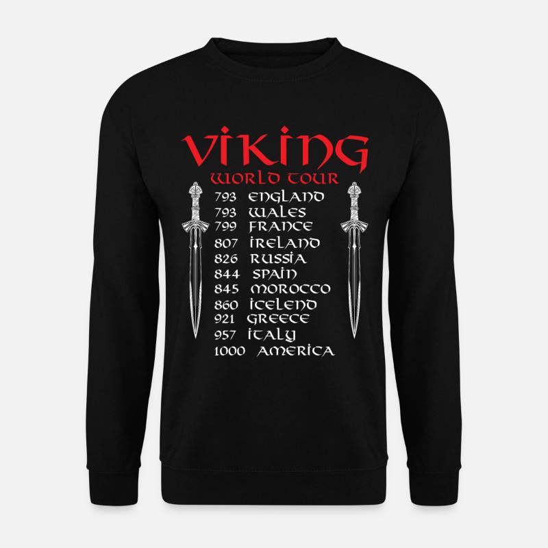Tour du monde viking - Sweat-shirt Unisexe - noir