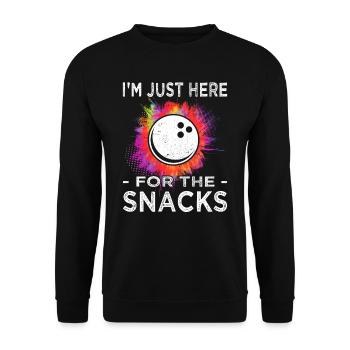 Bowling - Bowling - Bowling fan - Unisex Sweatshirt - black - Front - Alina (178cm) & Michal (187cm)