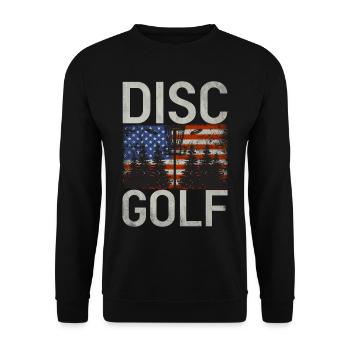 Joueur de Disc Golf et d’Ultimate Frisbee - Sweat-shirt Unisexe - noir - Devant - Alina (178cm) & Michal (187cm)