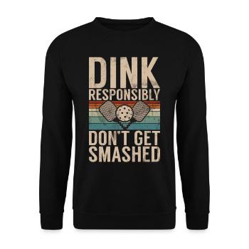 Pickleball Funny Saying Pickleball Design - Unisex Sweatshirt - black - Front - Alina (178cm) & Michal (187cm)