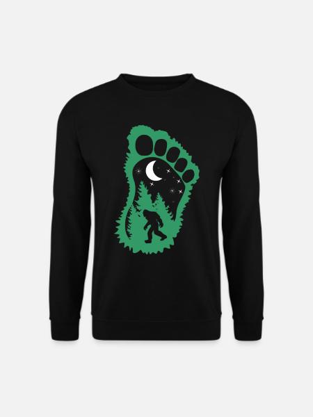 Bigfoot in the forest - Unisex Sweatshirt - black