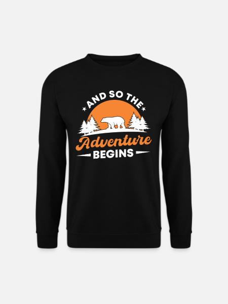 Et l’aventure commence - Sweat-shirt Unisexe - noir
