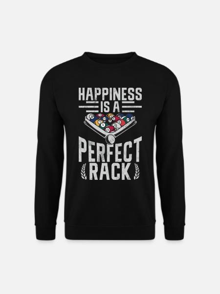 Billard Lustiger Spruch & Herren Snooker Design - Unisex Pullover - Schwarz