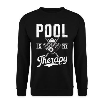 Billard Dicton Amusant & Design Snooker Homme - Sweat-shirt Unisexe - noir - Devant - Alina (178cm) & Michal (187cm)