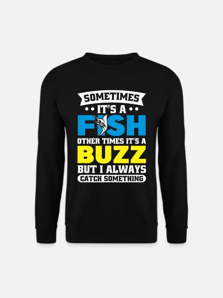 Here Fishy Fishy Design - Unisex Sweatshirt - black