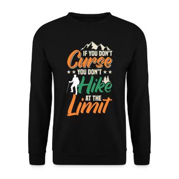 Wenn Sie Nicht Fluchen, Wandern Sie - Unisex Pullover - Schwarz - Vorne - Alina (178cm) & Michal (187cm)