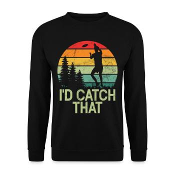 Ultimate Frisbee & Disc Golf Frisbee Design - Unisex Pullover - Schwarz - Vorne - Alina (178cm) & Michal (187cm)