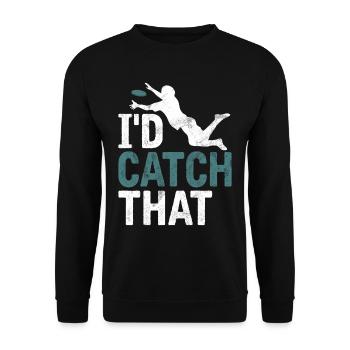 Ultimate Frisbee & Disc Golf Frisbee Design - Unisex Pullover - Schwarz - Vorne - Alina (178cm) & Michal (187cm)