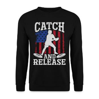 Design ultime de frisbee et de frisbee de disc golf - Sweat-shirt Unisexe - noir - Devant - Alina (178cm) & Michal (187cm)