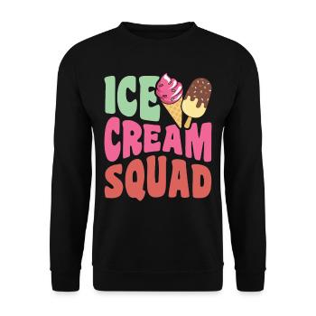 Ice cream troupe - Unisex Sweatshirt - black - Front - Alina (178cm) & Michal (187cm)