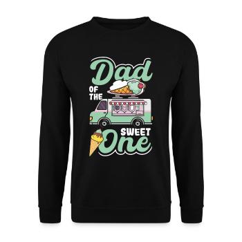 Papa du doux - Sweat-shirt Unisexe - noir - Devant - Alina (178cm) & Michal (187cm)