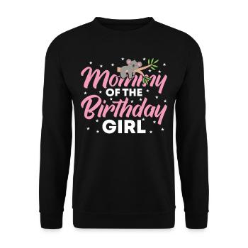 Maman du garçon d’anniversaire - Sweat-shirt Unisexe - noir - Devant - Alina (178cm) & Michal (187cm)