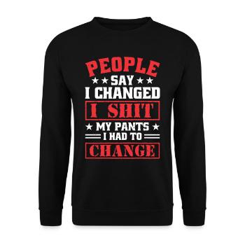 Les gens disent que j’ai - Sweat-shirt Unisexe - noir - Devant - Alina (178cm) & Michal (187cm)