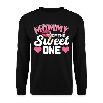 Maman du doux - Sweat-shirt Unisexe - noir - Devant - Alina (178cm) & Michal (187cm)