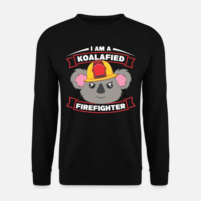 Je suis un pompier koalafié - Sweat-shirt Unisexe - noir