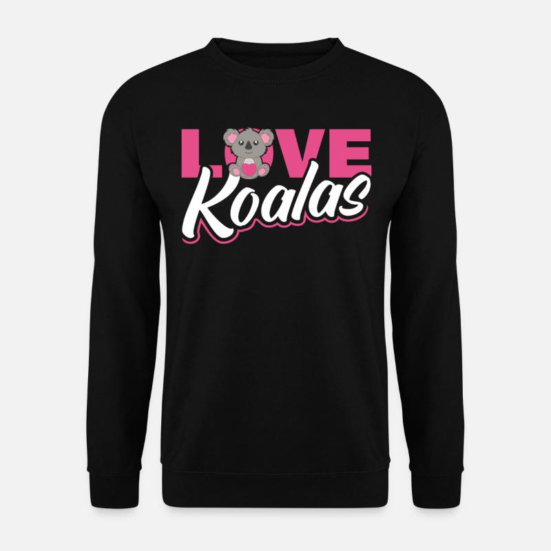 J’adore les koalas - Sweat-shirt Unisexe - noir