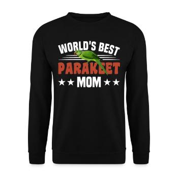 Die Beste Sittich-mutter Der Welt - Unisex Pullover - Schwarz - Vorne - Alina (178cm) & Michal (187cm)