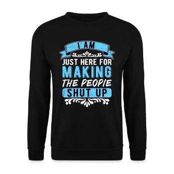 Anesthesiologist Anesthesiologist Anesthesiology - Unisex Sweatshirt - black - Front - Alina (178cm) & Michal (187cm)