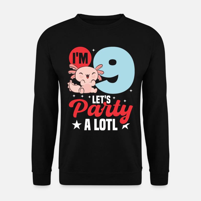 J’ai 9 ans, célébrons beaucoup - Sweat-shirt Unisexe - noir