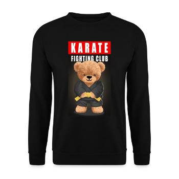 Drôle de cadeau d’arts martiaux d’ours de combat - Sweat-shirt Unisexe - noir - Devant - Alina (178cm) & Michal (187cm)