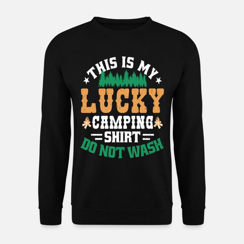 This is my happiness-camping-design - Unisex Sweatshirt - black