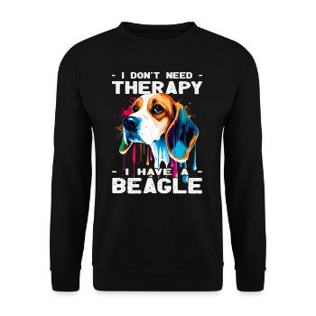 Beagle - Amoureux des chiens - Propriétaires de chiens - Sweat-shirt Unisexe - noir - Devant - Alina (178cm) & Michal (187cm)