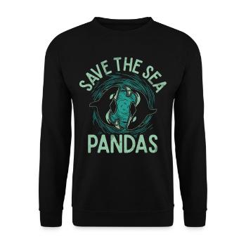 Killer Whale Killer Whale Watch Orca Whale - Unisex Sweatshirt - black - Front - Alina (178cm) & Michal (187cm)