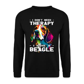 Beagle - Amoureux des chiens - Propriétaires de chiens - Sweat-shirt Unisexe - noir - Devant - Alina (178cm) & Michal (187cm)