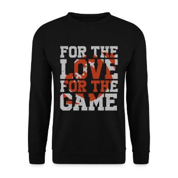 American Football Quote Text Fan Gift - Unisex Sweatshirt - black - Front - Alina (178cm) & Michal (187cm)