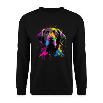 Labrador - Hundeliebhaber - Hundebesitzer - Unisex Pullover - Schwarz - Vorne - Alina (178cm) & Michal (187cm)