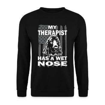 Cocker Spaniel - Dog Lovers - Dog Owners - Unisex Sweatshirt - black - Front - Alina (178cm) & Michal (187cm)
