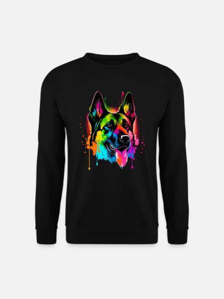 Malinois - Amoureux des chiens - Propriétaires de chiens - Sweat-shirt Unisexe - noir