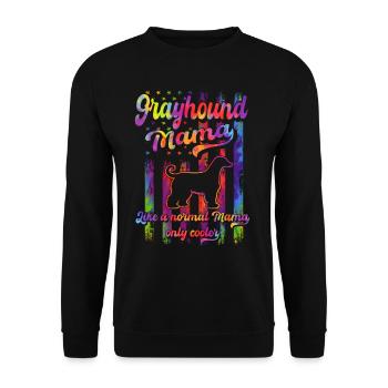 Greyhound - Dog Lovers - Dog Owners - Unisex Sweatshirt - black - Front - Alina (178cm) & Michal (187cm)