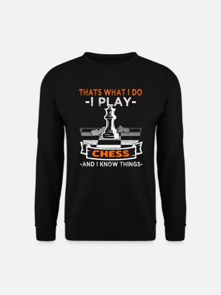 Schach - Schachspieler - Unisex Pullover - Schwarz