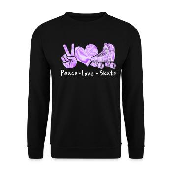 Patins à roulettes Patineurs à roues alignées Patins à roues alignées - Sweat-shirt Unisexe - noir - Devant - Alina (178cm) & Michal (187cm)