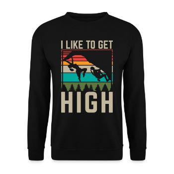 Free Climbing Mountaineers & Bouldering Free Climbing - Unisex Sweatshirt - black - Front - Alina (178cm) & Michal (187cm)