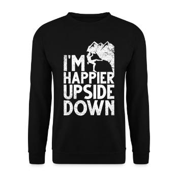 Free Climbing Mountaineers & Bouldering Free Climbing - Unisex Sweatshirt - black - Front - Alina (178cm) & Michal (187cm)