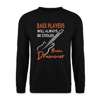 Bassiste - guitare - guitariste - Sweat-shirt Unisexe - noir - Devant - Alina (178cm) & Michal (187cm)