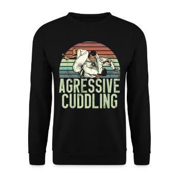 Jiu Jitsu Martial Arts Kung Fu & Karate Jiu Jitsu - Unisex Sweatshirt - black - Front - Alina (178cm) & Michal (187cm)