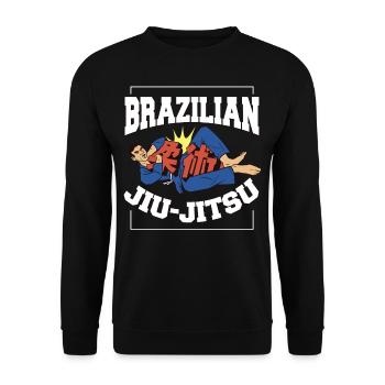 Jiu Jitsu Martial Arts Kung Fu & Karate Jiu Jitsu - Unisex Sweatshirt - black - Front - Alina (178cm) & Michal (187cm)