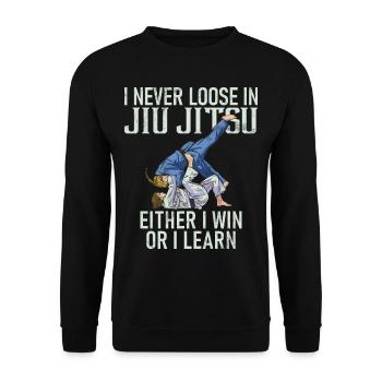 Jiu Jitsu Arts Martiaux Kung Fu & Karaté Jiu Jitsu - Sweat-shirt Unisexe - noir - Devant - Alina (178cm) & Michal (187cm)