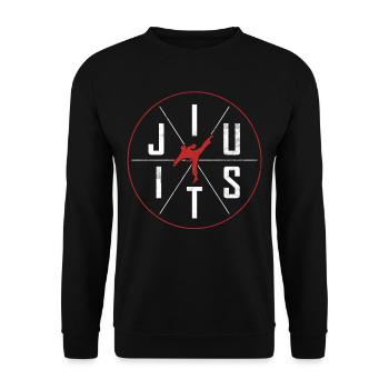 Jiu Jitsu Martial Arts Kung Fu & Karate Jiu Jitsu - Unisex Sweatshirt - black - Front - Alina (178cm) & Michal (187cm)