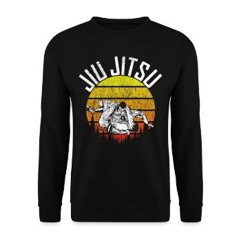 Jiu Jitsu Martial Arts Kung Fu & Karate Jiu Jitsu - Unisex Sweatshirt - black - Front - Alina (178cm) & Michal (187cm)