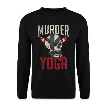 Jiu Jitsu Martial Arts Kung Fu & Karate Jiu Jitsu - Unisex Sweatshirt - black - Front - Alina (178cm) & Michal (187cm)