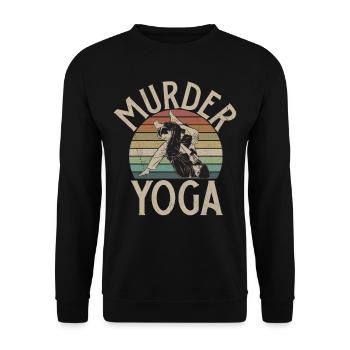 Jiu Jitsu Martial Arts Kung Fu & Karate Jiu Jitsu - Unisex Sweatshirt - black - Front - Alina (178cm) & Michal (187cm)