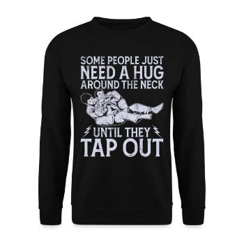 Jiu Jitsu Martial Arts Kung Fu & Karate Jiu Jitsu - Unisex Sweatshirt - black - Front - Alina (178cm) & Michal (187cm)
