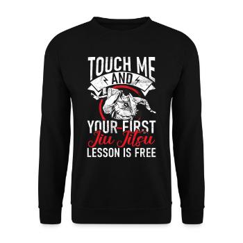 Jiu Jitsu Martial Arts Kung Fu & Karate Jiu Jitsu - Unisex Sweatshirt - black - Front - Alina (178cm) & Michal (187cm)