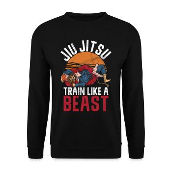 Jiu Jitsu Martial Arts Kung Fu & Karate Jiu Jitsu - Unisex Sweatshirt - black - Front - Alina (178cm) & Michal (187cm)