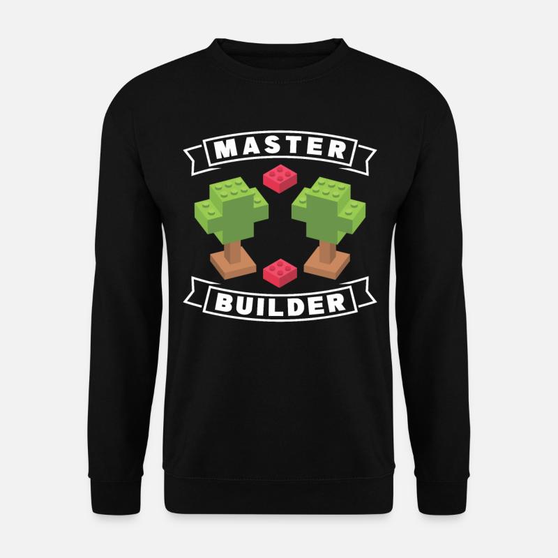 Constructeur de blocs amusants - Sweat-shirt Unisexe - noir