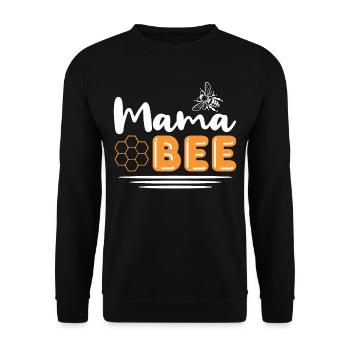 Maman Abeille - Sweat-shirt Unisexe - noir - Devant - Alina (178cm) & Michal (187cm)